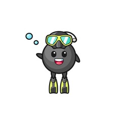 the bomb diver cartoon character