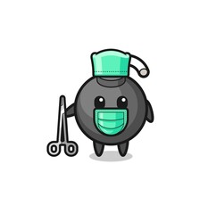 surgeon bomb mascot character