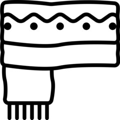 scarf line icon