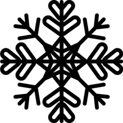 snowflake line icon