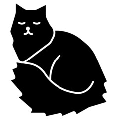 cat solid icon