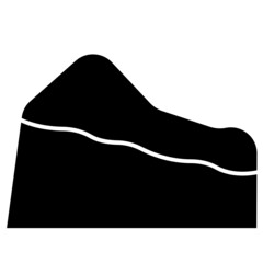 mountain solid icon