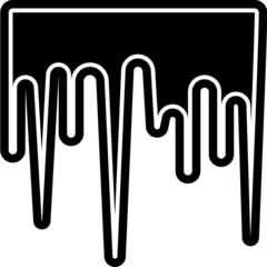 icicle solid line icon