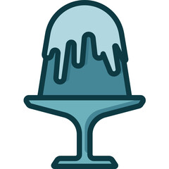 plum pudding Two Tone icon