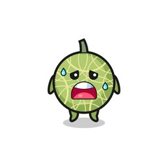 the fatigue cartoon of melon