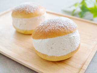 トレイの上のマリトッツォ