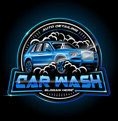 Car Wash Logo, Car service, Car Repair logo, Automotive Detailing