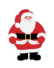 santa claus isolated on white