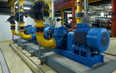Factory motor machine equipment.Industrial business and technologies.