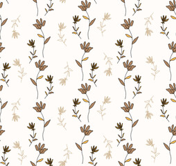 Seamless flowers pattern, floral print.