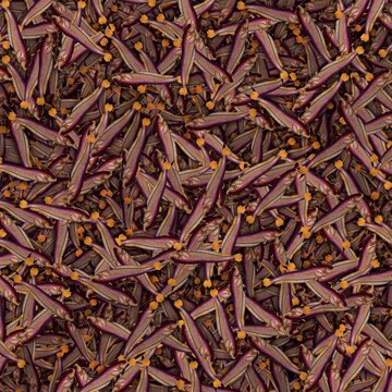 This is a beautiful and stunning pattern of oceanic creatures called bimaculated silure silurus bimaculatus in high definition made by katarsis works.