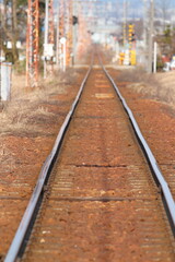 Fototapeta premium 富山地方鉄道線路