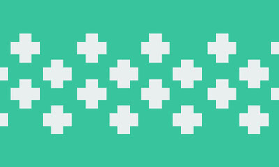 sky blue background with plus set