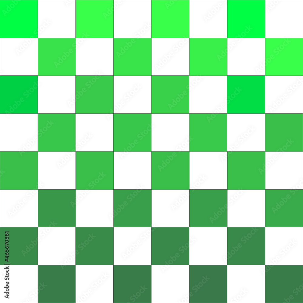 Poster green chess board. gradient effect. abstract art. design element. fabric design. vector illustration