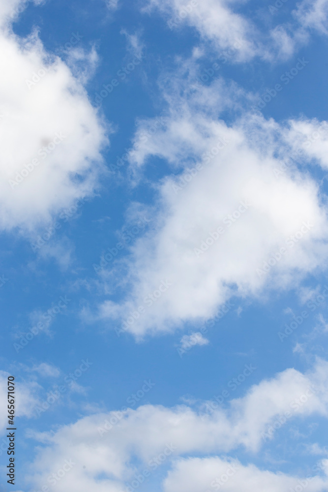 Wall mural blue sky with clouds