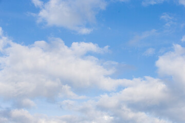 blue sky with white clouds