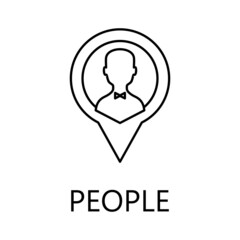 People icon. Trendy flat vector People icon on white background, vector illustration can be use for web and mobile