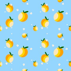 Fresh orange pattern background 