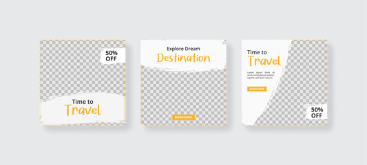 Social media post template. Web banner square for ads.