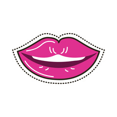 mouth patch pop art