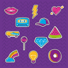 patches pop art twelve icons