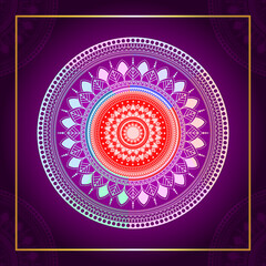 Luxury colorful mandala design background