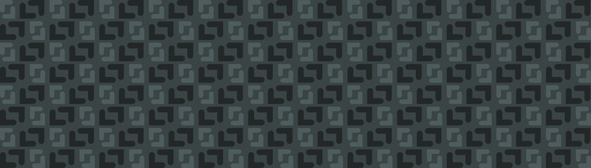 Dark black Geometric grid background. Modern dark abstract vector texture.
