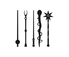 Wands, Wizard Witches Spells, Cut file, for silhouette, eps, clipart, cricut design space, vinyl cut files