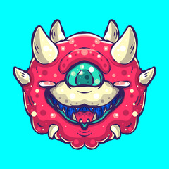 ILLUSTRATION OF CUTE MONSTER