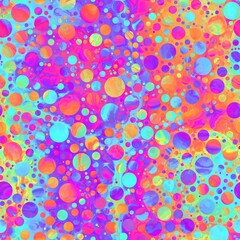 Seamless pattern of marbled orbs that gives a dreamy fantasy mysterious feel. High quality illustration. Detailed ornate packed circle textile print. Spectacular bizarre space planet wallpaper design.