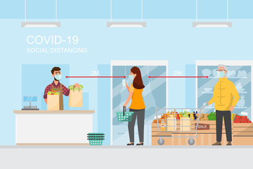 people prevent and safe themself distance from others