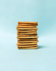 Roma biscuits served with coffee, perfect for relaxing. Foods made from wheat are able to delay hunger and also for breakfast in the morning.