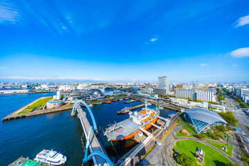 ポートビルからの展望風景 愛知県名古屋市