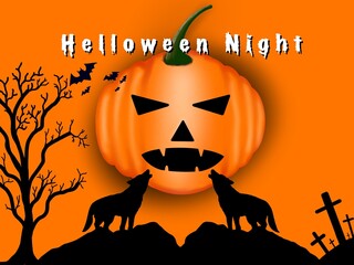 Illustration design in concept “Helloween Night”.