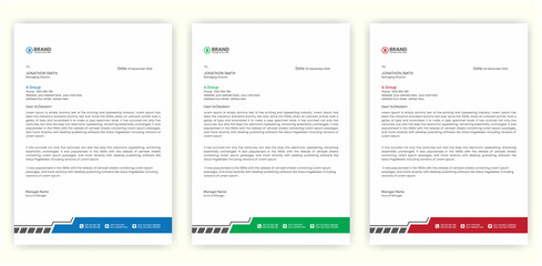 Awesome letterhead design, Abstract modern Letterhead Design Template, Creative pad design, Newsletter design template