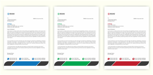 Awesome letterhead design, Abstract modern Letterhead Design Template, Creative pad design, Newsletter design template