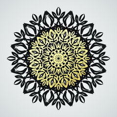 Luxury Mandala Gold Ornament In Arabesque Islamic Style For Invitation And Wedding Luxury Mandala Gold Ornament