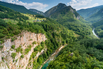 Fototapeta na wymiar Tara Canyon and river,Durmitor national Park,Montenegro,Eastern Europe.