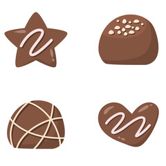 chocolate bars and pieces