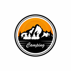Mount Adventure badge Logo vector