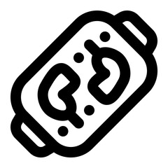 Chicken Drumstick Curry Line Icon Vector