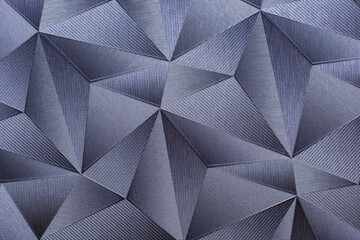 Silver background with geometric patterns. Abstract silvery blue texture.