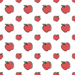 apple seamless pattern background