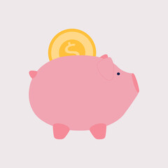 Piggy bank illustration