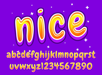 modern colorful fun nice text font effect