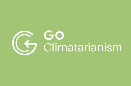 Go Climatarianism Message Vector Illustration, Stop Global Warming By Changing Eating Habits