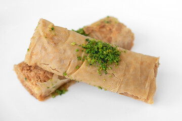 Fresh homemade Baklava middle eastern sweet dessert food pastry cakes