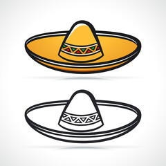 sombrero or mexican hat icon