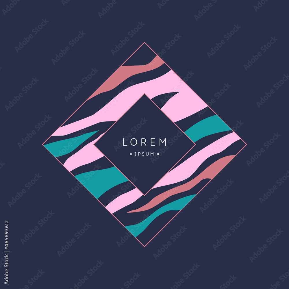 Poster a composition with abstract elements in a popular style. background for your design.