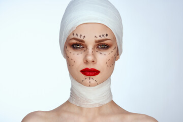 portrait of a woman rejuvenation facial injection cosmetic procedures close-up